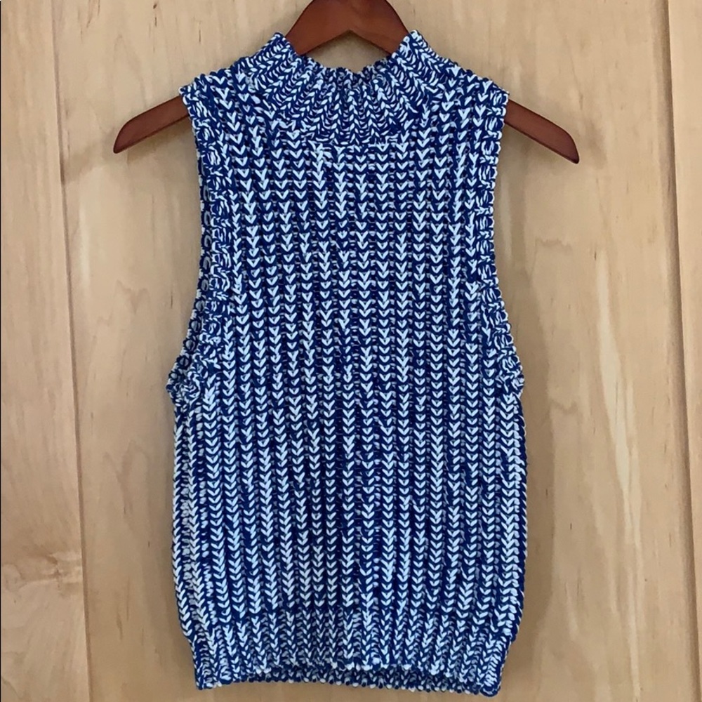 Alice + Olivia mock neck sweater tank